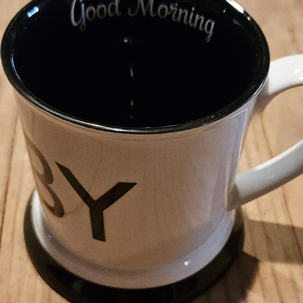 Elegant Black and White Mug